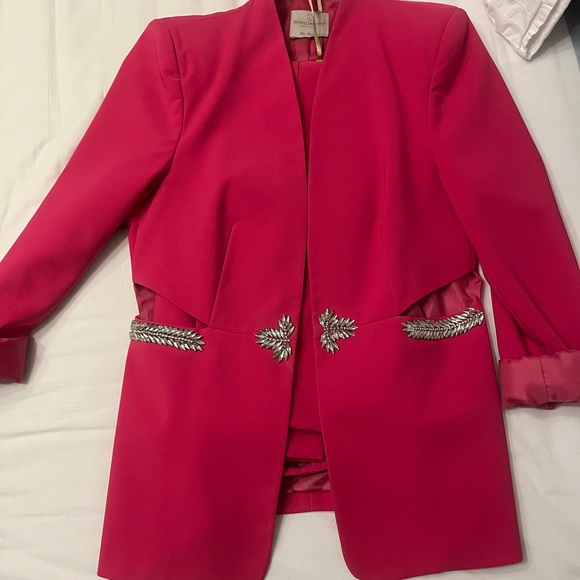 Fushia Pink tailored blazer & trousers - Picture 5 of 9